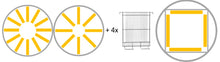 Lade das Bild in den Galerie-Viewer, Radial 12 Waben für DN, Zander, Langstroth MANUELL ∅ 650 mm
